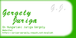 gergely juriga business card